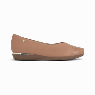 Piccadilly Fernanda Low Heel Shoes - Capuccino
